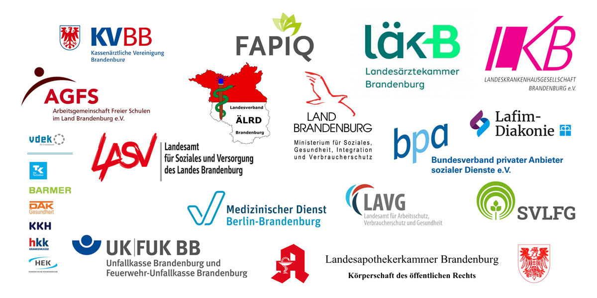 Die Grafik besteht aus den Logos der einzelnen Mitglieder des Netzwerks Hitzeaktionsplan.