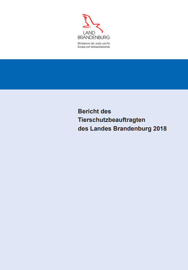 Titel Landestierschutzbericht 2018