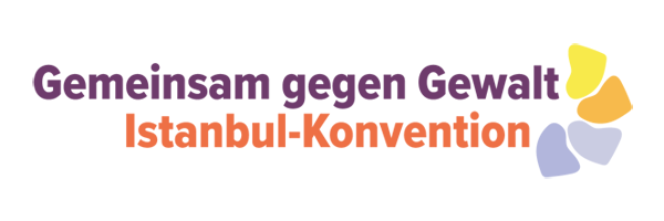 Logo aus dem Schriftzug: Gemeinsam gegen Gewalt - Istanbul-Konvention