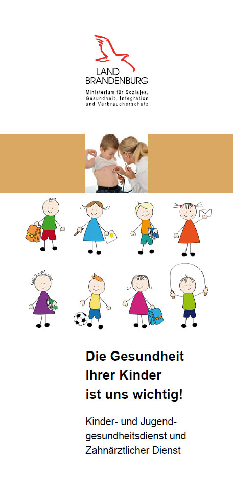 Bild vergrößern (Bild: Titel Faltblatt: Die Gesundheit Ihrer Kinder ist uns wichtig!)